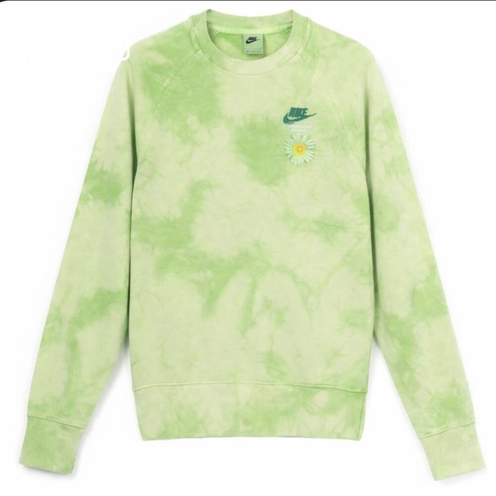 Tiedye Green Have A Good Day Nike Sweatshirt